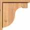 Ekena Millwork Del Monte Smooth Corbel w/Backplate, Western Red Cedar, 5 1/2"W x 14"D x 14"H COR06X14X14DEL01SWR - alternate 3